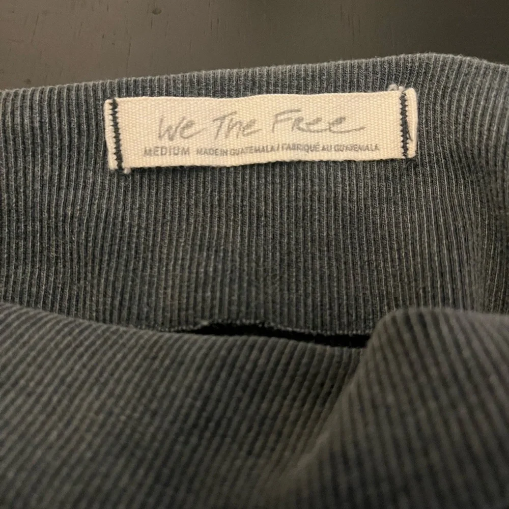 Free People Off-Shoulder Long Sleeve Top - Dark Gray - Picture 5 of 5